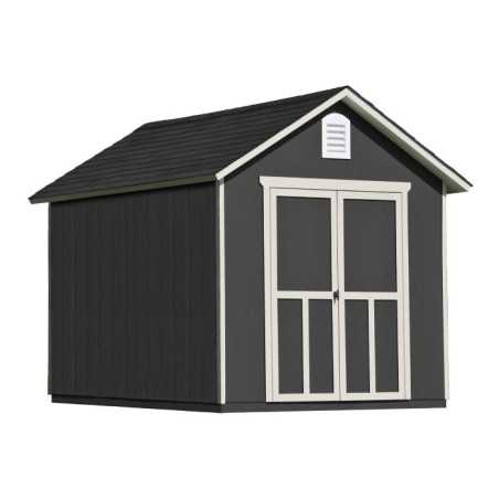Handy Home Meridian 8x10 Wood Storage Shed Kit w/ Floor (19348-4)