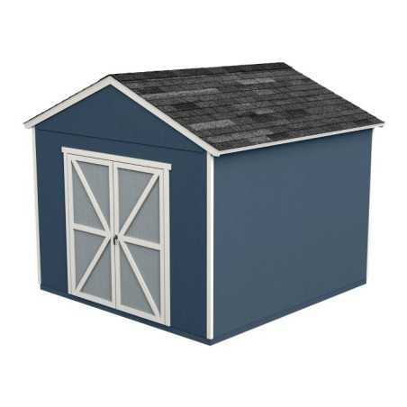 Handy Home Rookwood 10x10 Wood Storage Shed Kit w/ Floor (19428-3)