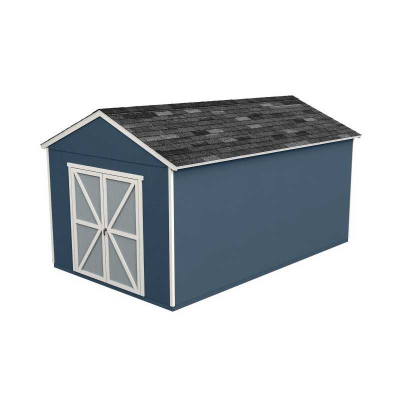 Handy Home Rookwood 10x16 Wood Storage Shed Kit w/ Floor (19437-5)