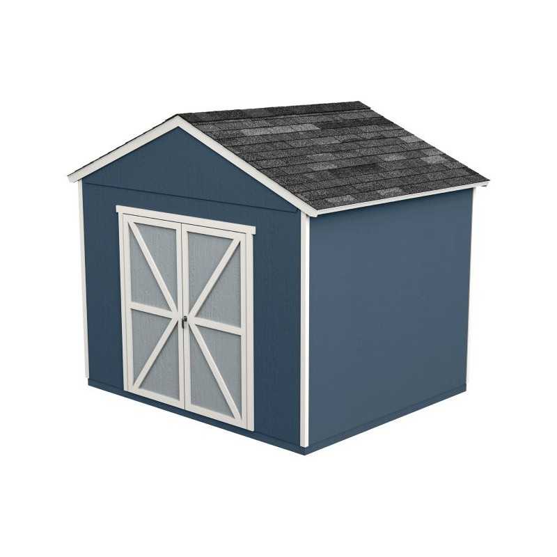 Handy Home Rookwood 10x8 Wood Storage Shed Kit w/ Floor (19426-9)