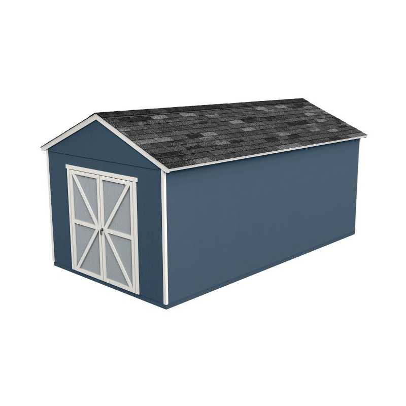 Handy Home Rookwood 10x18 Wood Storage Shed Kit w/ Floor (19439-9)