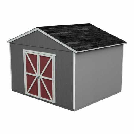 Handy Home  Astoria 12x12 Wood Storage Shed Kit w/ Floor (19414-6)
