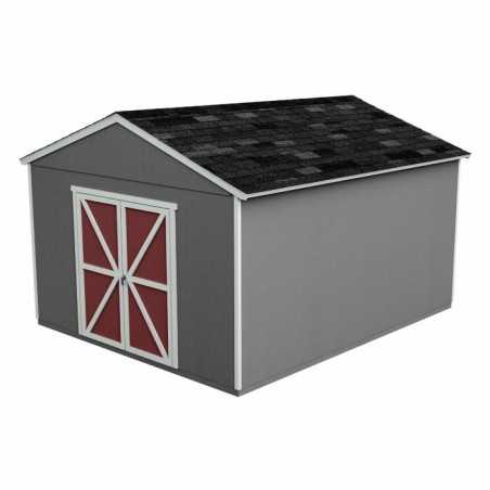 Handy Home  Astoria 12x16 Wood Storage Shed Kit w/ Floor (19418-4)