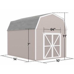 Handy Home Braymore 10x14 Wood Storage Shed Kit (19454-2)