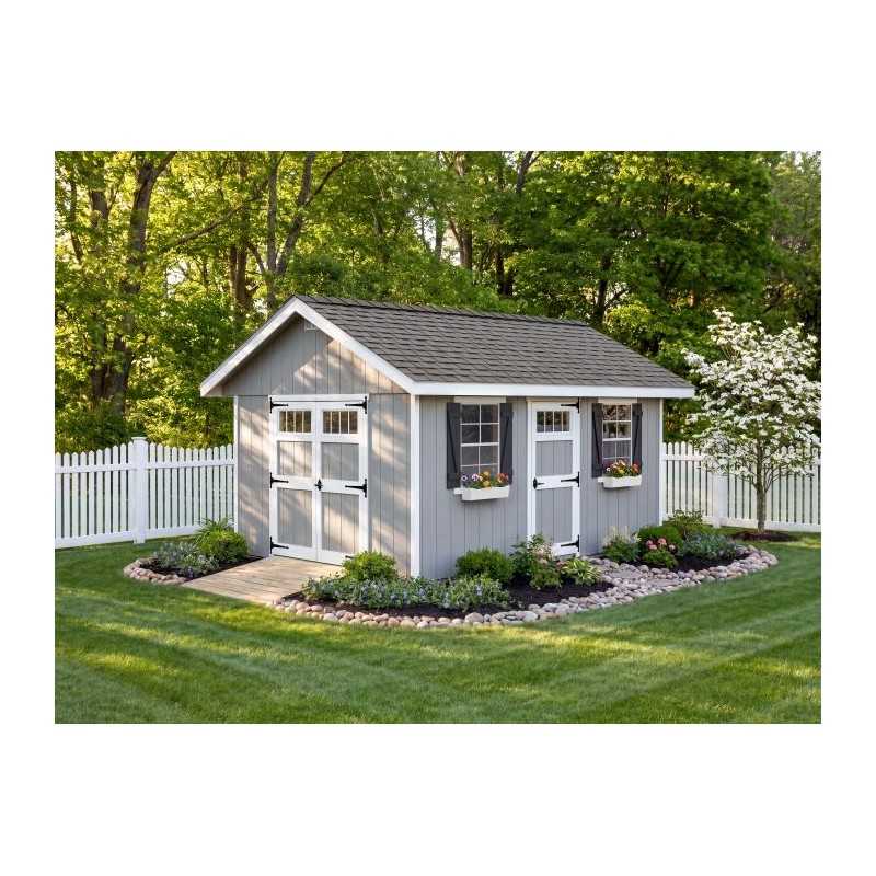 EZ-Fit Riverside 10x12 Wood Panelized Shed Kit (ez_riverside1012)