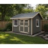 EZ-Fit Heritage 10x16 Outdoor Garden Wood Shed Kit