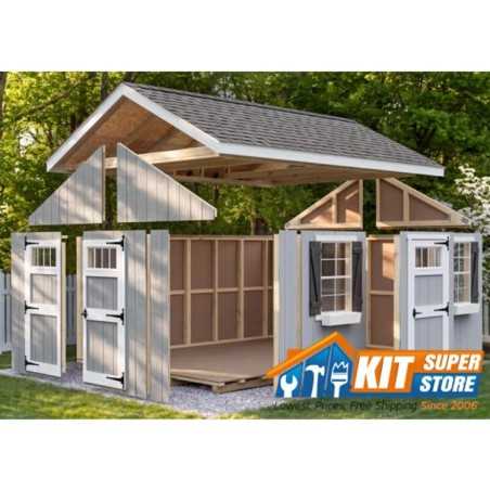 EZ-Fit Riverside 12x24 Wood Panelized Shed Kit (ez_riverside1224)