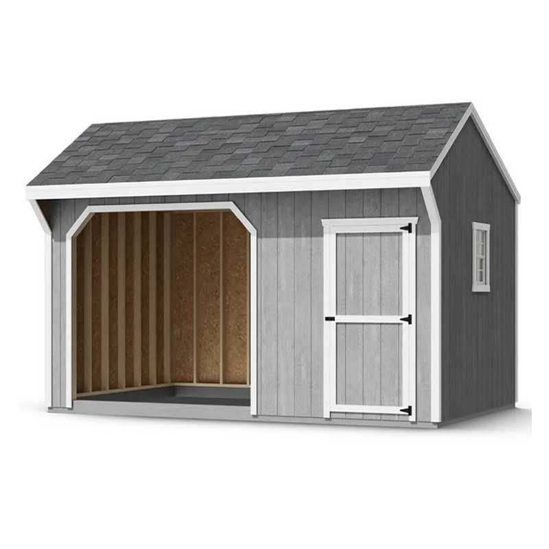 Little Cottage Company 10X16 Value Animal RUN-IN SHELTER w/ Tack Room (10x16 VAR-IShelter-WPC)