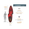 Lifetime Lockport 94 Sit-On-Top Modular Kayak - Volcano Fusion (91478)