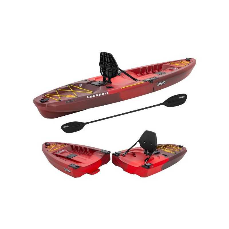 Lifetime Lockport 94 Sit-On-Top Modular Kayak - Volcano Fusion (91478)