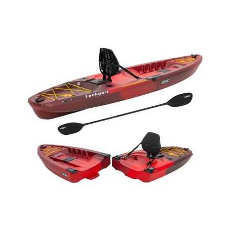 Lifetime Lockport 94 Sit-On-Top Modular Kayak - Volcano Fusion (91478)