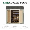 Little Cottage Co. Value Gable 8x8 Wood Storage Shed Kit - Side Entry (8x8 VGS-SE-PC)