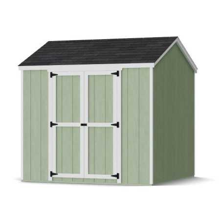 Little Cottage Co. Value Gable 8x8 Wood Storage Shed Kit - Side Entry (8x8 VGS-SE-PC)