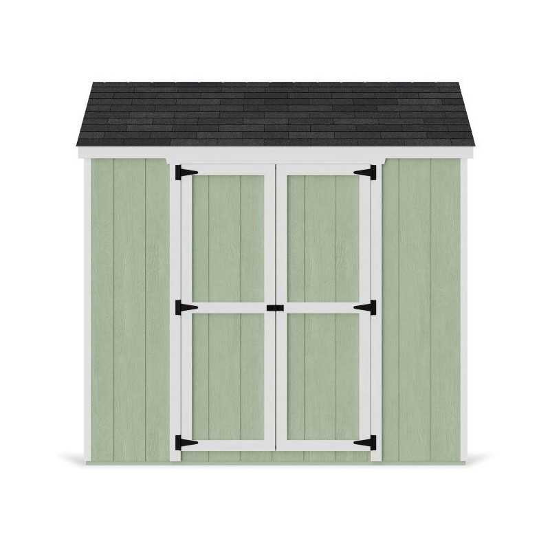 Little Cottage Co. Value Gable 8x8 Wood Storage Shed Kit - Side Entry (8x8 VGS-SE-PC)