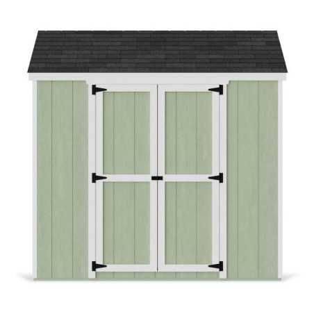 Little Cottage Co. Value Gable 8x8 Wood Storage Shed Kit - Side Entry (8x8 VGS-SE-PC)