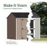 Little Cottage Co. Value Gable 8x10 Wood Storage Shed Kit - Side Entry (8x10 VGS-SE-PC)