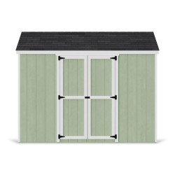 Little Cottage Co. Value Gable 8x10 Wood Storage Shed Kit - Side Entry (8x10 VGS-SE-PC)