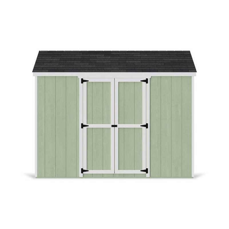 Little Cottage Co. Value Gable 8x10 Wood Storage Shed Kit - Side Entry (8x10 VGS-SE-PC)