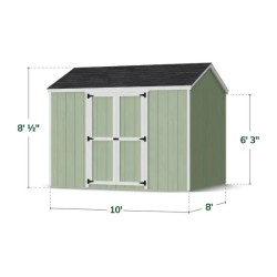 Little Cottage Co. Value Gable 8x10 Wood Storage Shed Kit - Side Entry (8x10 VGS-SE-PC)