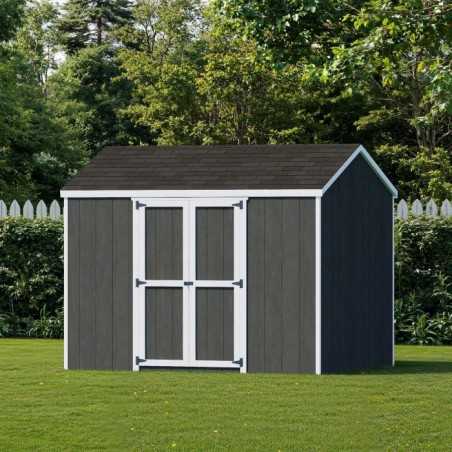 Little Cottage Co. Value Gable 8x10 Wood Storage Shed Kit - Side Entry (8x10 VGS-SE-PC)