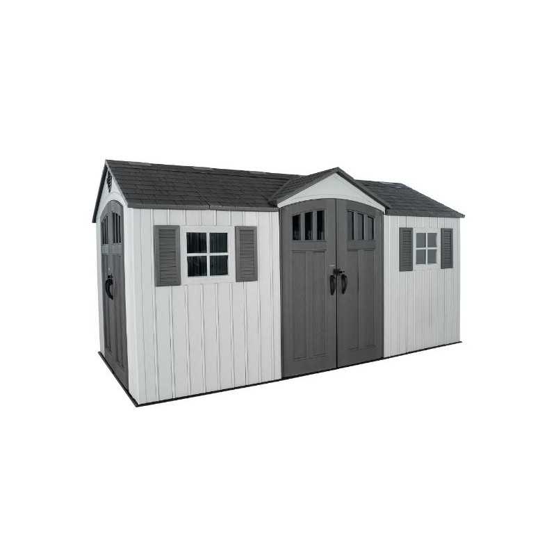 Lifetime 15x8 Dual Entry Outdoor Storage Shed (60407)