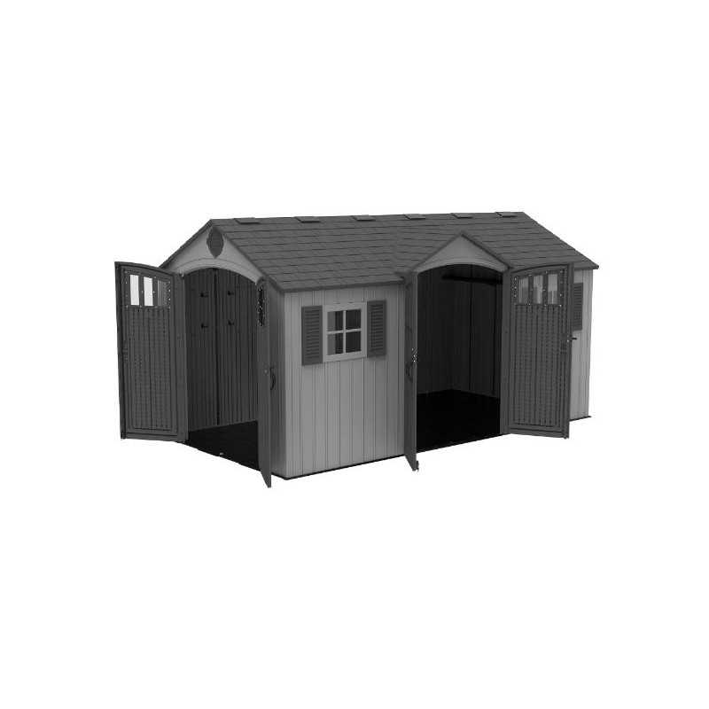 Lifetime 15x8 Dual Entry Outdoor Storage Shed (60407)