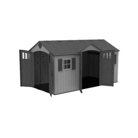 Lifetime 15x8 Dual Entry Outdoor Storage Shed (60407)