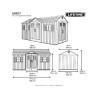 Lifetime 15x8 Dual Entry Outdoor Storage Shed (60407)