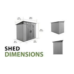 Lifetime 8 ft. X 5 ft. Modern Shed Kit (60435)