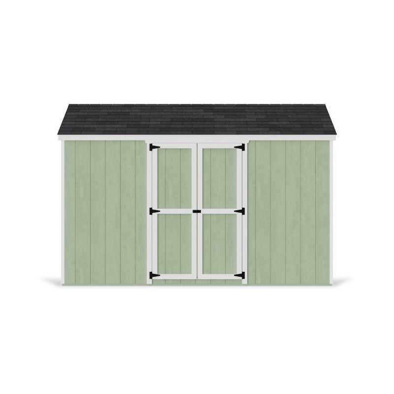 Little Cottage Co. Value Gable 8x12 Wood Storage Shed Kit - Side Entry (8x12 VGS-SE-PC)