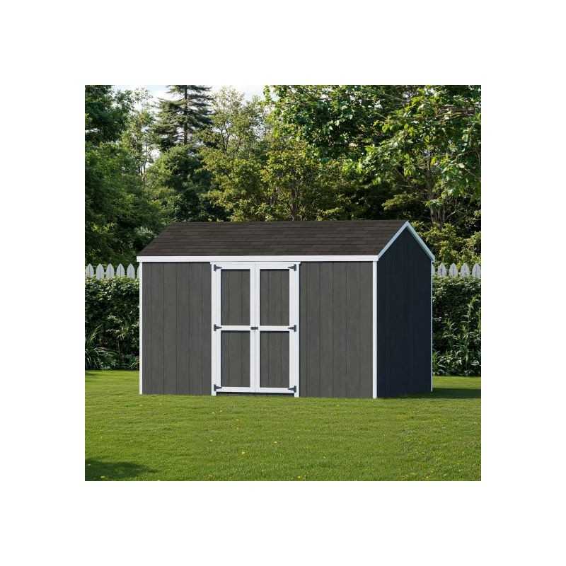 Little Cottage Co. Value Gable 8x12 Wood Storage Shed Kit - Side Entry (8x12 VGS-SE-PC)