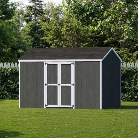 Little Cottage Co. Value Gable 8x12 Wood Storage Shed Kit - Side Entry (8x12 VGS-SE-PC)