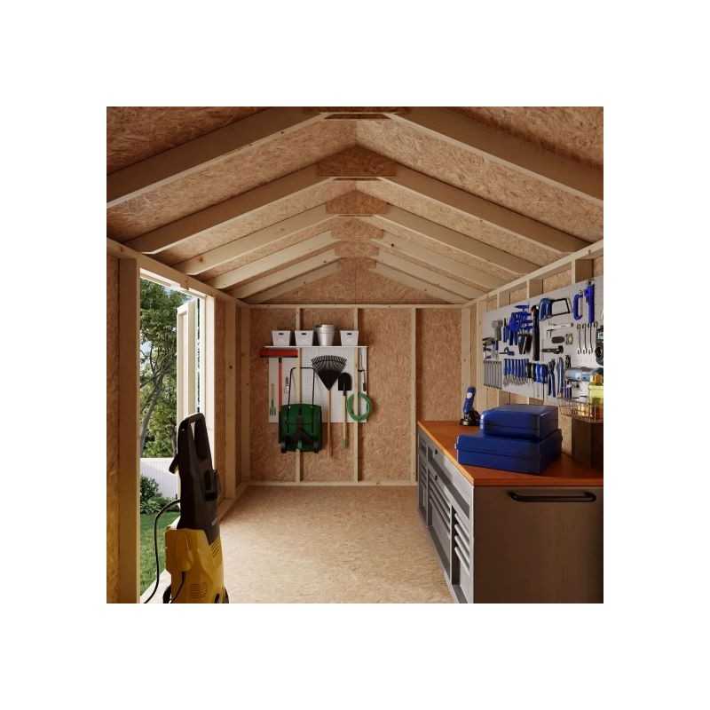 Little Cottage Co. Value Gable 8x14 Wood Storage Shed Kit - Side Entry (8x14 VGS-SE-PC)