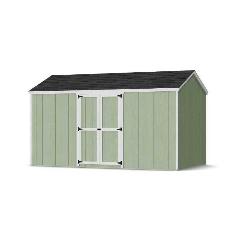 Little Cottage Co. Value Gable 8x14 Wood Storage Shed Kit - Side Entry (8x14 VGS-SE-PC)