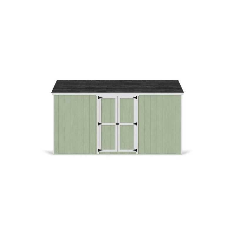 Little Cottage Co. Value Gable 8x14 Wood Storage Shed Kit - Side Entry (8x14 VGS-SE-PC)