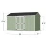 Little Cottage Co. Value Gable 8x14 Wood Storage Shed Kit - Side Entry (8x14 VGS-SE-PC)