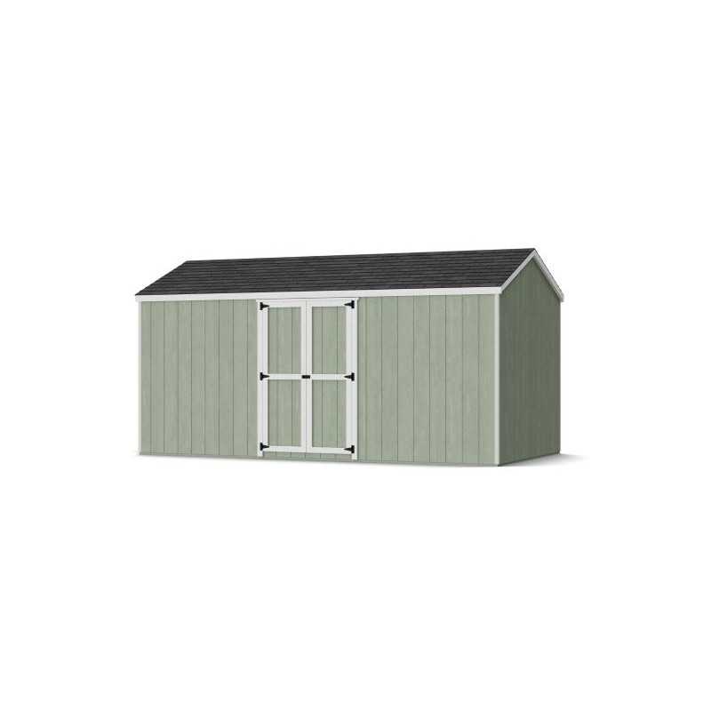 Little Cottage Co. Value Gable 8x16 Wood Storage Shed Kit - Side Entry (8x16 VGS-PC)