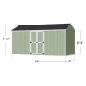 Little Cottage Co. Value Gable 8x16 Wood Storage Shed Kit - Side Entry (8x16 VGS-PC)