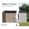 Little Cottage Co. Value Gable 8x16 Wood Storage Shed Kit - Side Entry (8x16 VGS-PC)