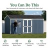 Little Cottage Co. Value Gable 8x16 Wood Storage Shed Kit - Side Entry (8x16 VGS-PC)