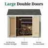 Little Cottage Co. Value Gable 10x10 Wood Storage Shed Kit - Side Entry (10x10 VGS-SE-PC)