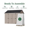 Little Cottage Co. Value Gable 10x10 Wood Storage Shed Kit - Side Entry (10x10 VGS-SE-PC)