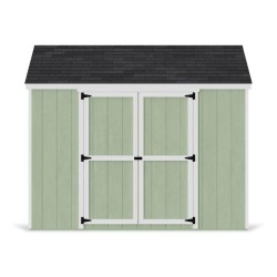 Little Cottage Co. Value Gable 10x10 Wood Storage Shed Kit - Side Entry (10x10 VGS-SE-PC)