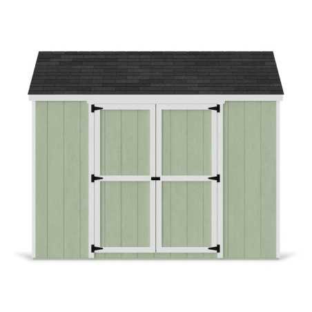 Little Cottage Co. Value Gable 10x10 Wood Storage Shed Kit - Side Entry (10x10 VGS-SE-PC)