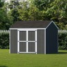 Little Cottage Co. Value Gable 10x10 Wood Storage Shed Kit - Side Entry (10x10 VGS-SE-PC)