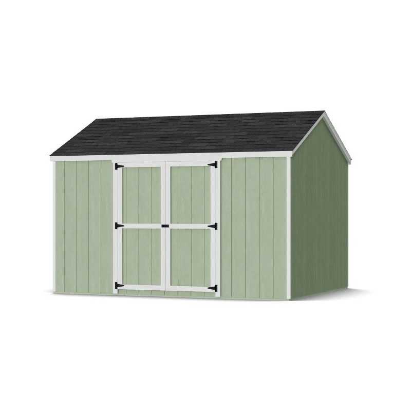 Little Cottage Co. Value Gable 10x12 Wood Storage Shed Kit - Side Entry (10x12 VGS-SE-PC)