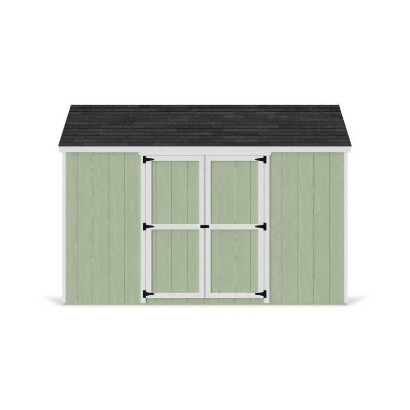 Little Cottage Co. Value Gable 10x12 Wood Storage Shed Kit - Side Entry (10x12 VGS-SE-PC)