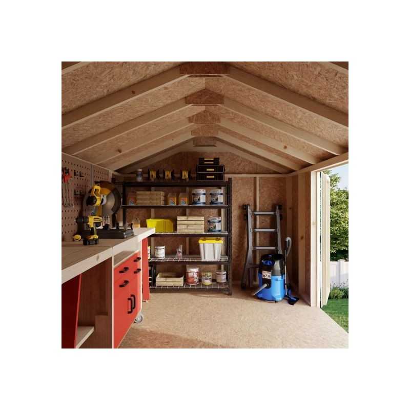 Little Cottage Co. Value Gable 10x12 Wood Storage Shed Kit - Side Entry (10x12 VGS-SE-PC)