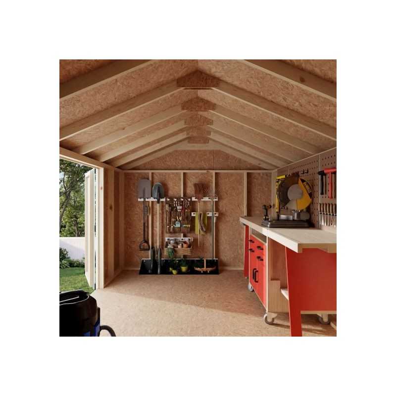 Little Cottage Co. Value Gable 10x12 Wood Storage Shed Kit - Side Entry (10x12 VGS-SE-PC)