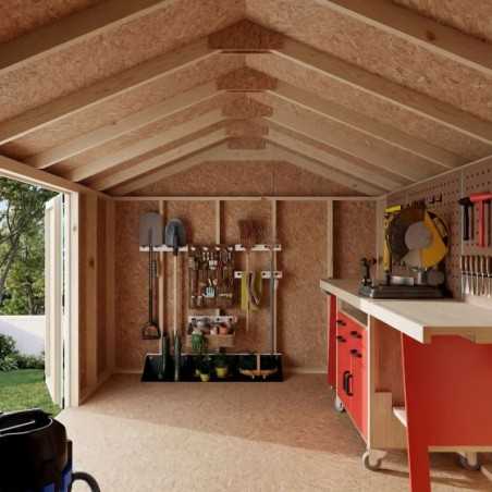 Little Cottage Co. Value Gable 10x12 Wood Storage Shed Kit - Side Entry (10x12 VGS-SE-PC)